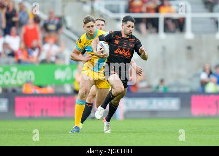 Jake Mamo #4 de Castleford Tigers fait une pause à Newcastle, Royaume-Uni le 7/9/2022. (Photo de Steve Flynn/News Images/Sipa USA) Banque D'Images
