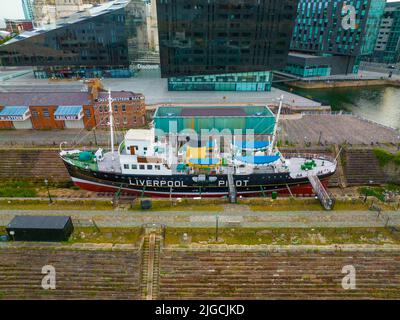 MV Edmund Gardner, pilote de Liverpool, a amarré au quai de gravure de Maritime Mercantile City, Liverpool, Angleterre, Royaume-Uni. Liverpool Maritime Mercantile CIT Banque D'Images