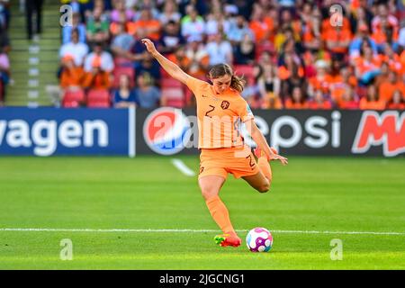 Sheffield, Royaume-Uni. 09th juillet 2022. Aniek Nouwen de Hollande pendant le match entre la Hollande et la Suède à Bramall Lane à Sheffield, Angleterre, match valable pour la scène de groupe (Groupe C) de l'UEFA Euro 2022 football féminin, football, football, UEFA, femmes, femmes, femmes, femmes, sport, sport, pays-bas, pays-bas, pays-bas, suède, Suède (Richard Callis/SPP) crédit: SPP Sport Press photo. /Alamy Live News Banque D'Images