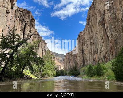 Rafting sur la rivière Bruneau dans l'Idaho avec Far & Away Adventures. Banque D'Images