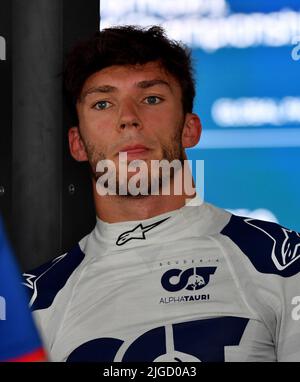 Spielberg, Autriche. 09th juillet 2022. 09.07.2022, Red Bull Ring, Spielberg, Formula 1 BWT Grosser Preis von Ã&#X96;sterreich 2022, im Bild Pierre Gasly (FRA), Scuderia AlphaTauri lors de la course autrichienne Grand Prix - Sprint 2022, Championnat de Formule 1 à Spielberg, Autriche, 09 juillet 2022 Credit: Independent photo Agency/Alay Live News Banque D'Images