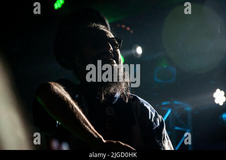 Nonpalidece - le groupe reggae dans un spectacle en direct en Argentine Banque D'Images