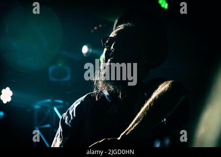 Nonpalidece - le groupe reggae dans un spectacle en direct en Argentine Banque D'Images