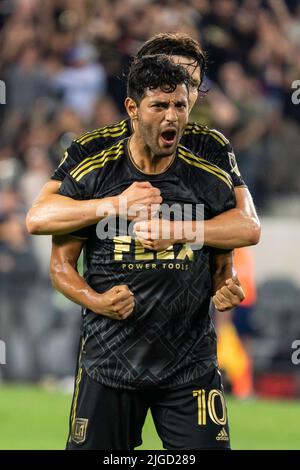 Lors d'un match MLS, vendredi, 8 juillet 2022, au banc de Californie, à Los Angeles, en Californie. Le FC de Los Angeles a battu le Galaxy 3-2. (Jon endow/IM Banque D'Images