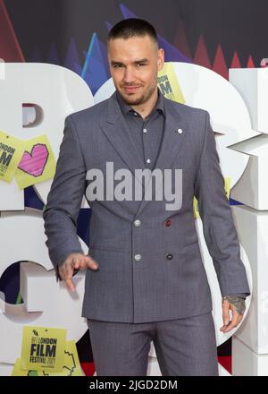 Des célébrités assistent au BFI 65th London film Festival première mondiale de 'Ron's Gone Wrong' qui s'est tenue au Royal Festival Hall, Southbank avec: Liam Payne où: Londres, Royaume-Uni quand: 09 oct 2021 crédit: Mario Mitsis/WENN Banque D'Images