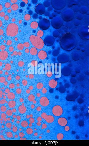 Peinture écaillée sur une surface métallique Banque D'Images