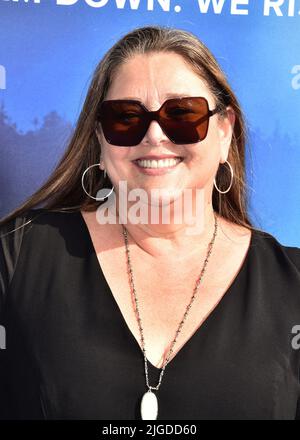 Santa Monica, États-Unis. 09th juillet 2022. Camryn Manheim marchant sur le tapis rouge lors de la première Disney 'Zombies 3' à Los Angeles au Barker Hangar à Santa Monica, CA sur 9 juillet 2022. (Photo de Scott Kirkland/Sipa USA) crédit: SIPA USA/Alay Live News Banque D'Images