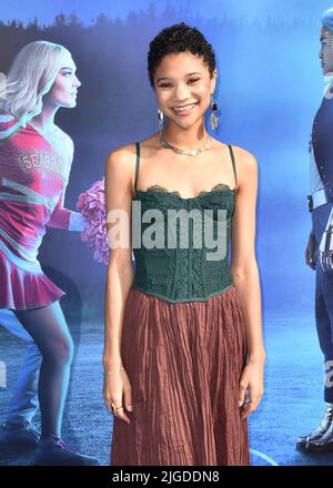 Santa Monica, États-Unis. 09th juillet 2022. Kylee Russ marchant sur le tapis rouge lors de la première Disney 'Zombies 3' à Los Angeles au Barker Hangar à Santa Monica, CA sur 9 juillet 2022. (Photo de Scott Kirkland/Sipa USA) crédit: SIPA USA/Alay Live News Banque D'Images