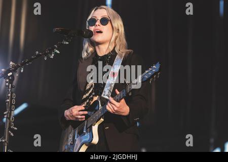 Madrid, Espagne. 08th juillet 2022. Phoebe Bridgers se produit sur scène au MadCool Festival de Madrid. Crédit : SOPA Images Limited/Alamy Live News Banque D'Images