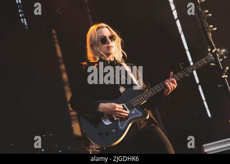 Madrid, Espagne. 08th juillet 2022. Phoebe Bridgers se produit sur scène au MadCool Festival de Madrid. Crédit : SOPA Images Limited/Alamy Live News Banque D'Images