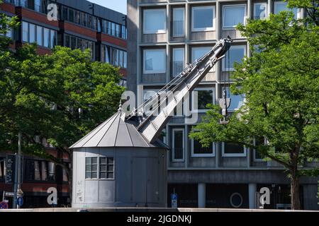 Hambourg, Allemagne le 22 juin 2022, à la nouvelle grue de Hambourg Banque D'Images