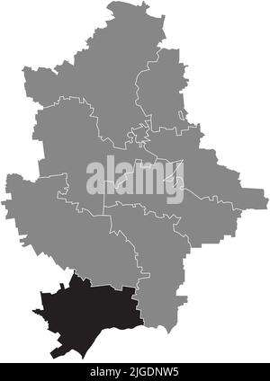 Carte de localisation du RAION MARIOUPOL, OBLAST DE DONETSK Illustration de Vecteur