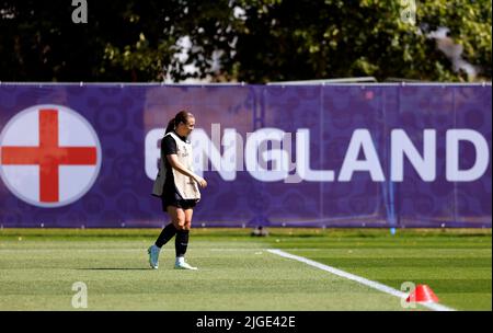 Le Fran Kirby d'Angleterre lors d'une session d'entraînement à l'Euro 2022 des femmes de l'UEFA, Journée des médias d'Angleterre à Lensbury, Teddington. Date de la photo: Dimanche 10 juillet 2022. Banque D'Images