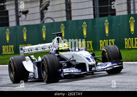 Spielberg, Autriche. 10th juillet 2022. A Ralf Schumacher (GER) Williams FW25 à partir de 2003. 10.07.2022. Championnat du monde Formula 1, Rd 11, Grand Prix d'Autriche, Spielberg, Autriche, Jour de la course. Le crédit photo devrait se lire: XPB/Alamy Live News. Crédit : XPB Images Ltd/Alamy Live News Banque D'Images