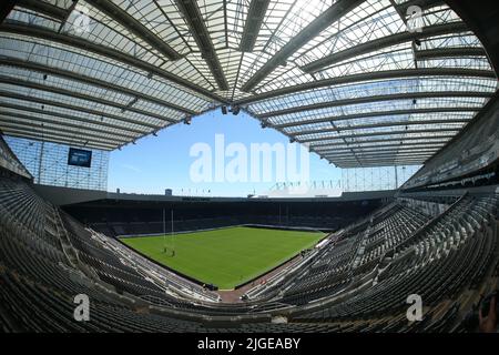 St James Park, Newcastle, Newcastle upon Tyne, Royaume-Uni. 10th juillet 2022. Betfred Super League - week-end magique Huddersfield Giants vs Salford Red Devils vue générale du stade avant le jour 2 de la Super League de Betfred - week-end magique crédit: Touchlinepics/Alamy Live News Banque D'Images