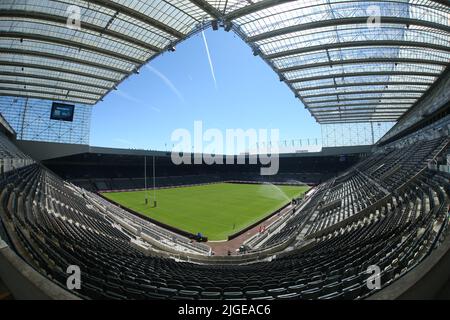 St James Park, Newcastle, Newcastle upon Tyne, Royaume-Uni. 10th juillet 2022. Betfred Super League - week-end magique Huddersfield Giants vs Salford Red Devils vue générale du stade avant le jour 2 de la Super League de Betfred - week-end magique crédit: Touchlinepics/Alamy Live News Banque D'Images