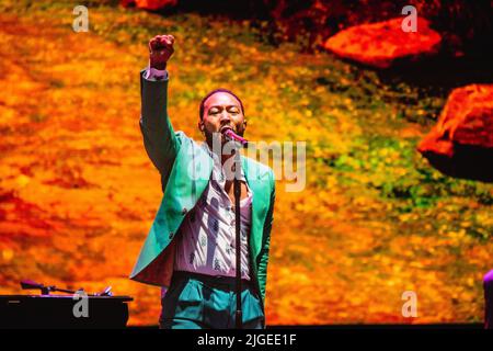 concerto di John Legend al Lucca Festival d'été, italie Banque D'Images