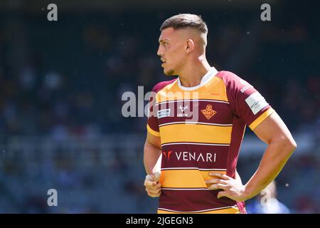 Newcastle, Angleterre - 10th juillet 2022 - Owen Trout (17) de la Ligue de rugby Huddersfield Giants Betfred Super League Magic Weekend Huddersfield Giants vs Salford Red Devils au stade St James' Park, Newcastle, Royaume-Uni crédit: Dean Williams/Alay Live News Banque D'Images