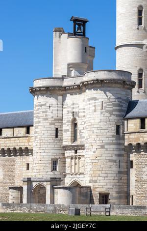 Château médiéval de Vincennes (Château de Vincennes) près de Paris en France Banque D'Images