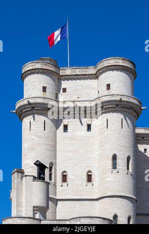 Château médiéval de Vincennes (Château de Vincennes) près de Paris en France Banque D'Images