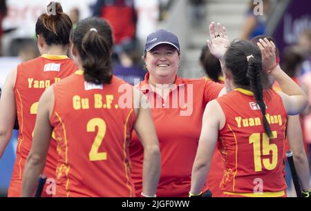 Spielberg, Autriche. 10th juillet 2022. AMSTERDAM - entraîneur-chef Alyson Annan (CHN) après le match Chine-Chili (3-0) aux Championnats du monde de hockey au stade Wagener, sur 10 juillet 2022 à Amsterdam, pays-Bas. ANP KOEN SUYK crédit: ANP/Alay Live News Banque D'Images