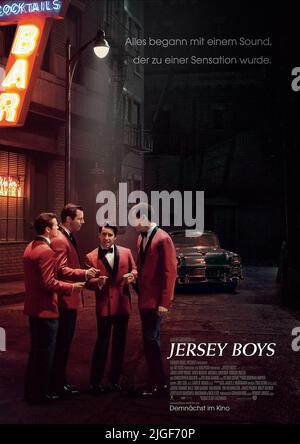 MICHAEL LOMENDA, ERICH BERGEN, JOHN LLOYD YOUNG, VINCENT PIAZZA POSTER, Jersey Boys, 2014 Banque D'Images