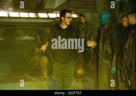 JAMES GUNN, MICHAEL ROOKER, GARDIENS DE LA GALAXIE, 2014 Banque D'Images