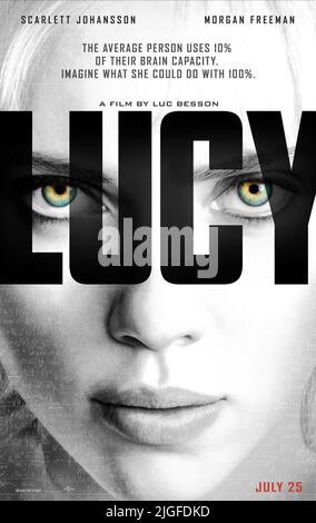 SCARLETT JOHANSSON AFFICHE, LUCY, 2014 Banque D'Images