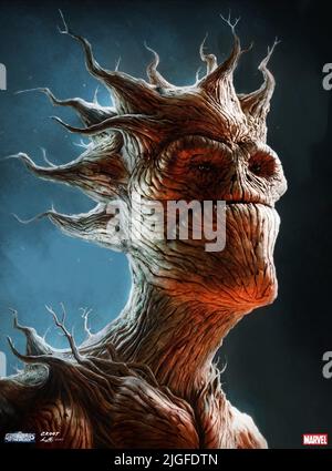 GROOT, GARDIENS DE LA GALAXIE, 2014 Banque D'Images