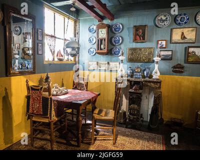 Marken Clog Factory village, Hollande, pays-Bas Banque D'Images