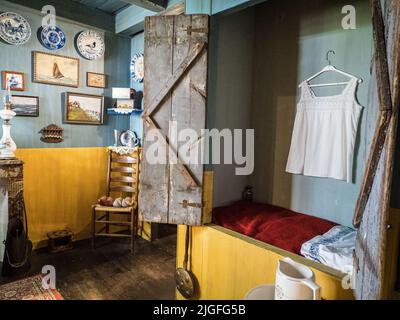 Marken Clog Factory village, Hollande, pays-Bas Banque D'Images