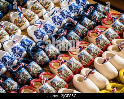 Marken Clog Factory village, Hollande, pays-Bas Banque D'Images