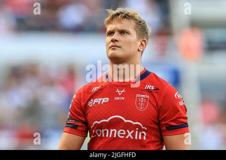 Newcastle, Royaume-Uni. 10th juillet 2022. Will Tate #28 de Hull KR à Newcastle, Royaume-Uni le 7/10/2022. (Photo de Mark Cosgrove/News Images/Sipa USA) crédit: SIPA USA/Alay Live News Banque D'Images