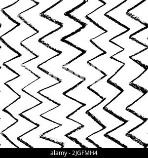 Motif sans couture à lignes verticales en zigzag anthracite. Illustration de Vecteur