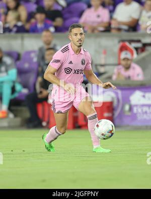 Orlando, FL : lors d'un match MLS, samedi, 9 juillet 2022, au stade Explora. Orlando City bat l'Inter Miami 1-0. (Kim Hukari/image du sport) Banque D'Images