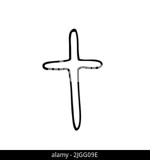 Christian easter crossodle vectoriel. Vecteur isolé sur fond blanc. Illustration de Vecteur