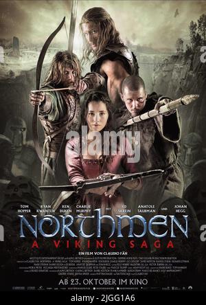 TOM HOPPER, KEN DUKEN, CHARLIE MURPHY, RYAN KWANTEN, l'affiche : UNE SAGA VIKING NORTHMEN, 2014 Banque D'Images