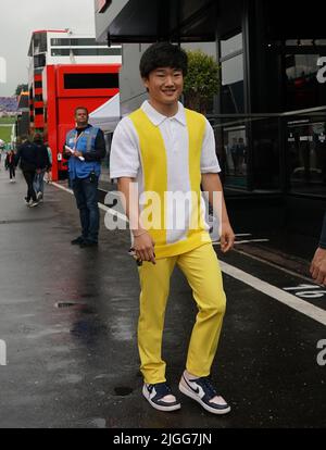 Anneau de taureaux rouges, Spielberg, Autriche, 10 juillet 2022, Yuki Tsunoda (JPN), Scuderia AlphaTauri lors du Grand Prix d'Autriche 2022 - course - Championnat de Formule 1 crédit: Live Media Publishing Group/Alay Live News Banque D'Images