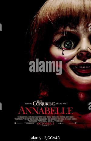 AFFICHE DE POUPÉE, ANNABELLE, 2014 Banque D'Images