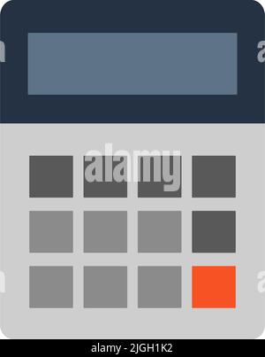 Icône de calculatrice moderne. Calcul et comptabilité de l'entreprise. Vecteur modifiable. Illustration de Vecteur