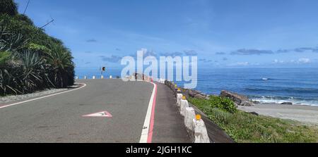 Canton de Peony, Comté de Pingtung - 9 juillet 2022 : Kenting, Xuhai magnifique paysage dans le sud de Taiwan, Xuhai, Kending, Comté de Pingtung Banque D'Images