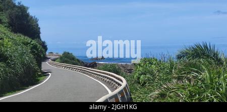 Canton de Peony, Comté de Pingtung - 9 juillet 2022 : Kenting, Xuhai magnifique paysage dans le sud de Taiwan, Xuhai, Kending, Comté de Pingtung Banque D'Images