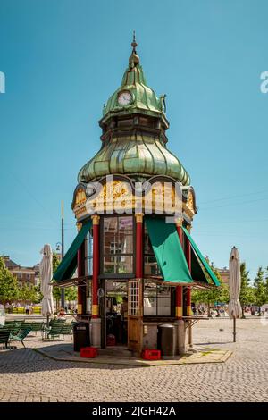 Kiosque d'époque à Copenhague, Danemark Banque D'Images