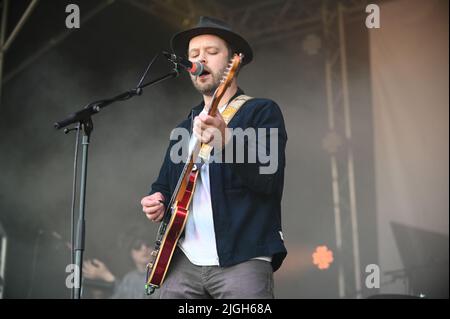 9 juillet 2022, Doncaster, Yorkshire du Sud, U.K: The Coral Performing at Askern Music Festival, Royaume-Uni , 09.07.2022 (Credit image: © Robin Burns/ZUMA Press Wire) Banque D'Images