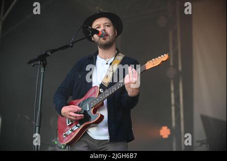 9 juillet 2022, Doncaster, Yorkshire du Sud, U.K: The Coral Performing at Askern Music Festival, Royaume-Uni , 09.07.2022 (Credit image: © Robin Burns/ZUMA Press Wire) Banque D'Images