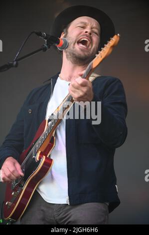 9 juillet 2022, Doncaster, Yorkshire du Sud, U.K: The Coral Performing at Askern Music Festival, Royaume-Uni , 09.07.2022 (Credit image: © Robin Burns/ZUMA Press Wire) Banque D'Images