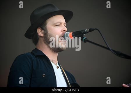 9 juillet 2022, Doncaster, Yorkshire du Sud, U.K: The Coral Performing at Askern Music Festival, Royaume-Uni , 09.07.2022 (Credit image: © Robin Burns/ZUMA Press Wire) Banque D'Images