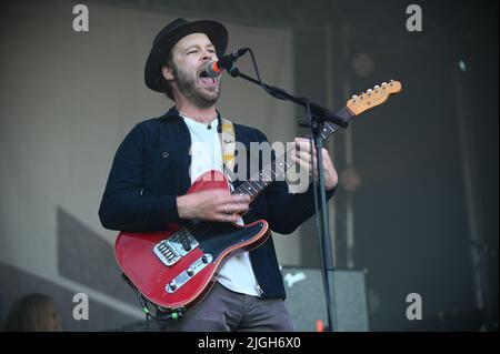 9 juillet 2022, Doncaster, Yorkshire du Sud, U.K: The Coral Performing at Askern Music Festival, Royaume-Uni , 09.07.2022 (Credit image: © Robin Burns/ZUMA Press Wire) Banque D'Images