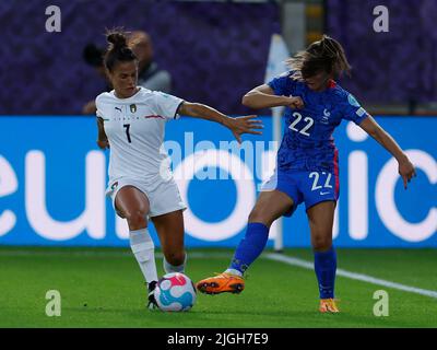 Rotherham, Royaume-Uni. 10th juillet 2022. 10.07.2022, Fussball, UEFA Womens EURO 2022, France - Italie, GB, Rotherham, New York Stadium Bild: V. li. Credit: dpa/Alay Live News Banque D'Images