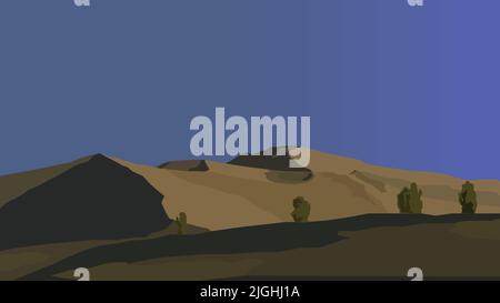 Fond plat de montagne vecteur moderne Illustration de Vecteur